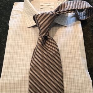 Gray and Lavender DKNY Tie
